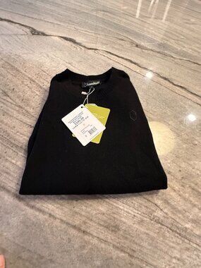 NWT Samshield Candice Round-Neck Sweater Black Size S Wool Cashmere FW25